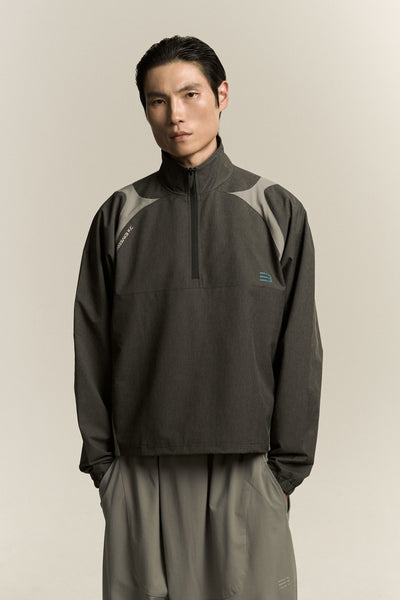 NEWMAN HALF ZIP SWEATER ASH GREY