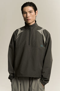 NEWMAN HALF ZIP SWEATER ASH GREY