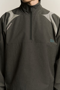 NEWMAN HALF ZIP SWEATER ASH GREY