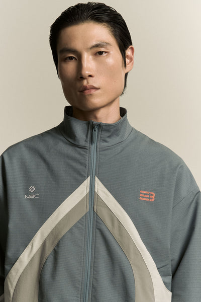 ANCHOR TRACK JACKET DRIZZLE BLUE