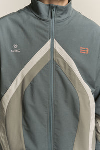 ANCHOR TRACK JACKET DRIZZLE BLUE