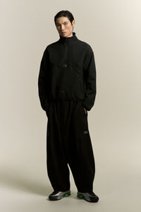 BOUNCE BACK HALF ZIP SWEATER EUPHORIC BLACK