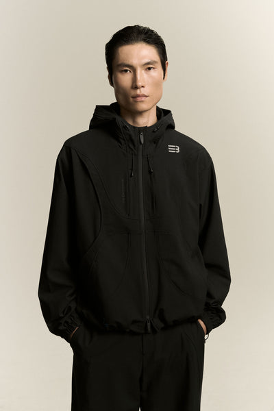 PATHFINDER WINDBREAKER JACKET EUPHORIC BLACK