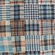 COMOLI LS SHIRT BLUE PLAID