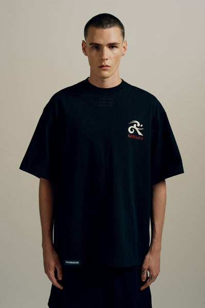 SAVA OVERSIZED LOVE LOCK TEE EUPHORIC BLACK