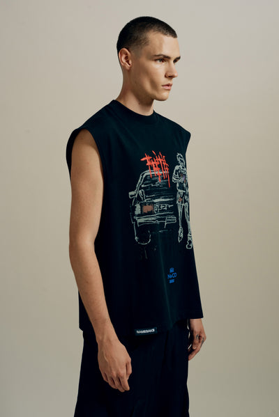 EVANS TERRY FOX TANK EUPHORIC BLACK