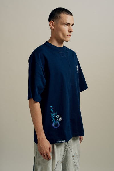 SAVA OVERSIZED SAIL TEE MIDNIGHT SEA