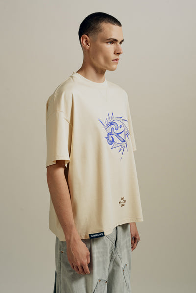 TOBI OVERSIZED RUNNER TEE NEW WHEAT