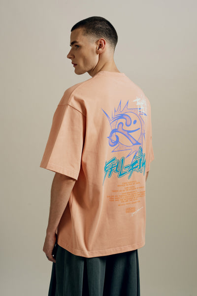 SAVA OVERSIZED SAIL TEE CORAL PINK