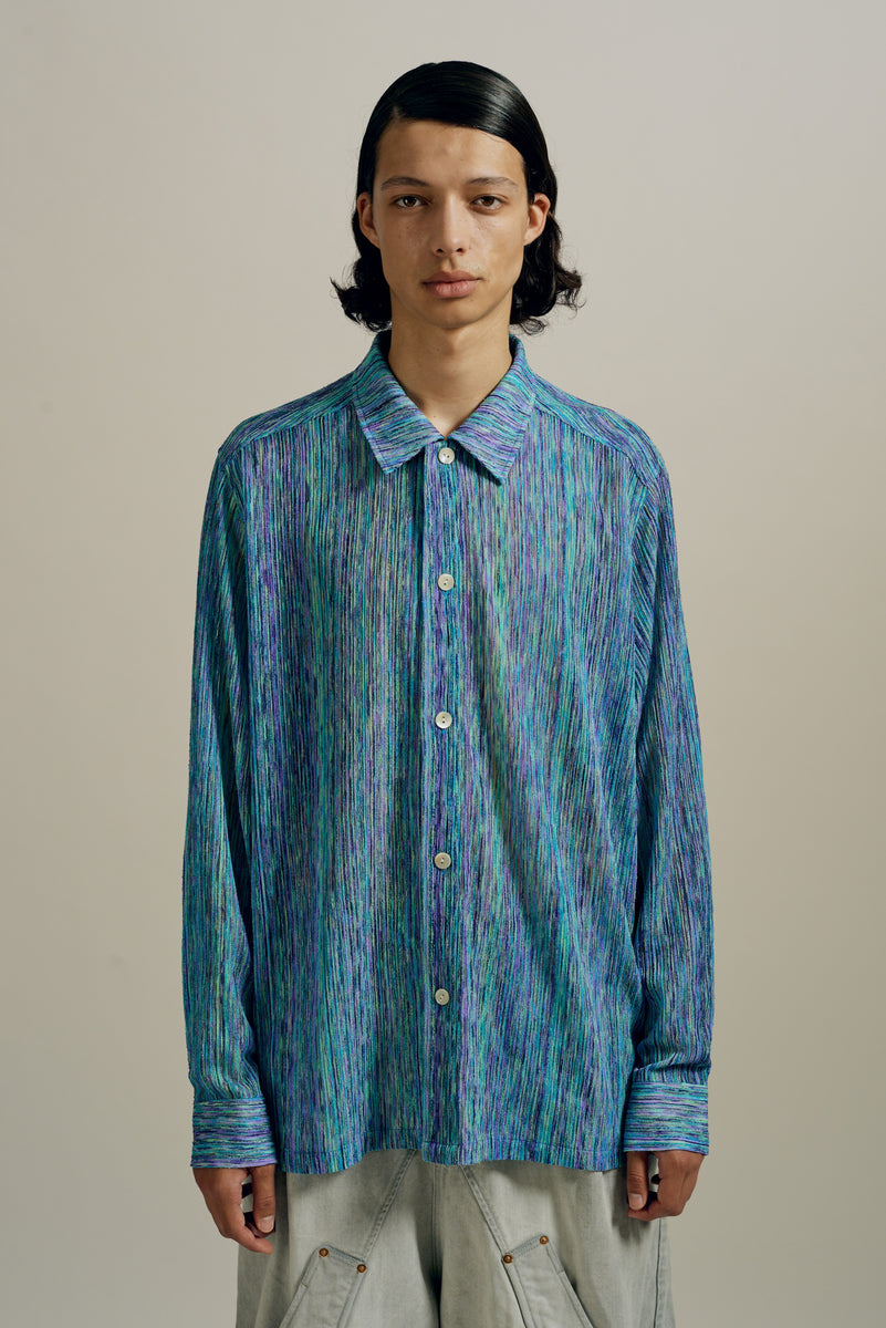 トップス NAMESAKE RANDOLPH WEAVE SHIRT M RANDOLPH WEAVE SHIRT SANDSTONE STRIPE