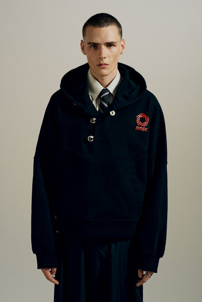 WINFAR FISHERMAN HOODIE EUPHORIC BLACK