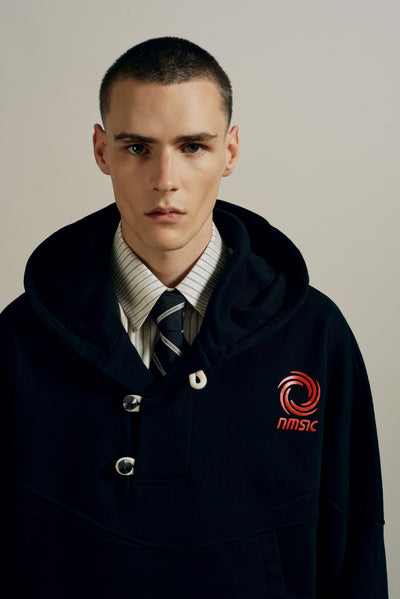 WINFAR FISHERMAN HOODIE EUPHORIC BLACK
