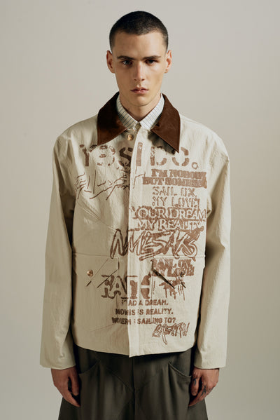 HUNTER OVERSHIRT OYSTER GREY