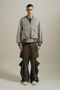 DANNY REVERSIBLE BOMBER JACKET WHITE ROCK