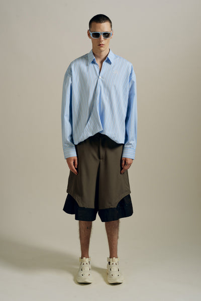 HOFF LAYERED SHORTS SHIITAKE BROWN