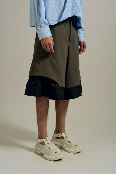 HOFF LAYERED SHORTS SHIITAKE BROWN