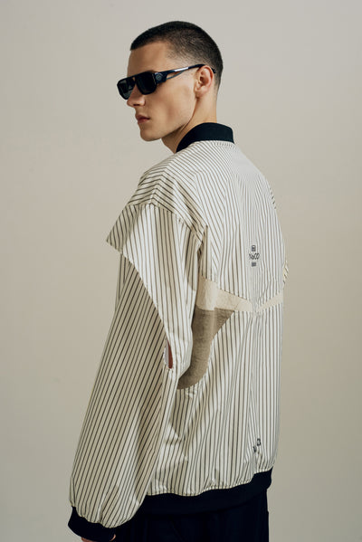JONAS WARMUP CREWNECK BUMBLE BEE STRIPE