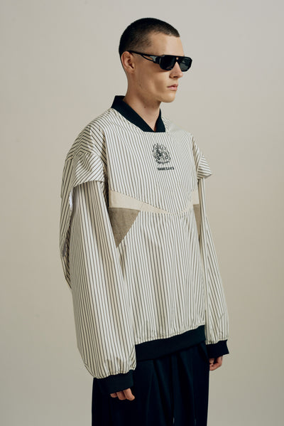 JONAS WARMUP CREWNECK BUMBLE BEE STRIPE