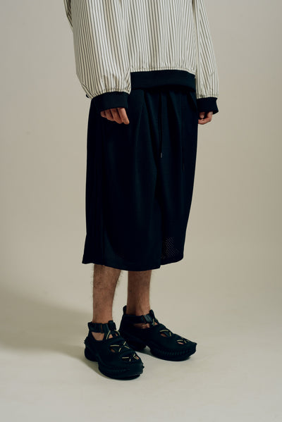 REID PLEATED BASKETBALL SHORTS EUPHORIC BLACK