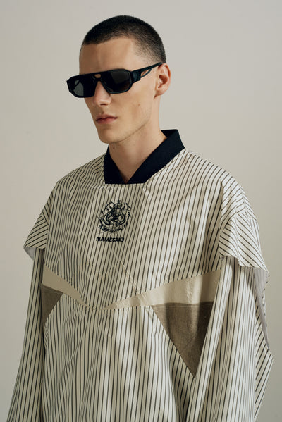 JONAS WARMUP CREWNECK BUMBLE BEE STRIPE