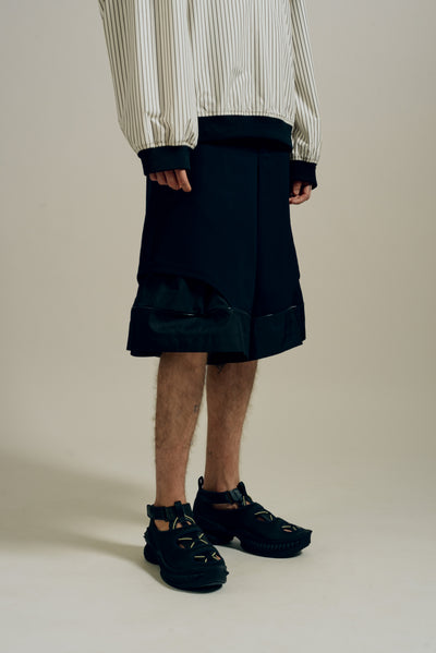 HOFF LAYERED SHORTS EUPHORIC BLACK