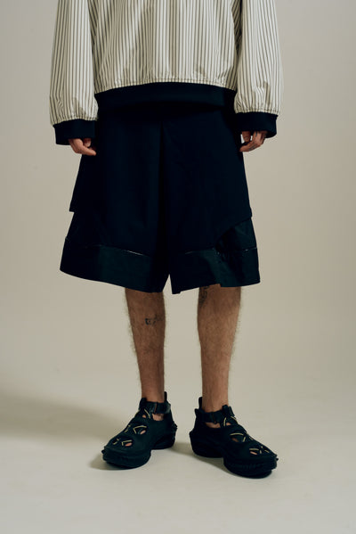 HOFF LAYERED SHORTS EUPHORIC BLACK