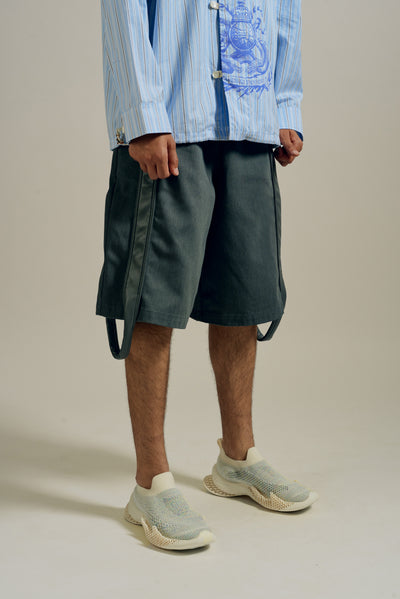 BROOKS DUFFLE SHORTS CHARCOAL GREY