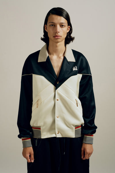 CAMBY CUBAN TRACK JACKET TUX WHITE
