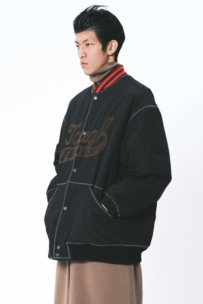 JACKSON VARSITY BOMBER JACKET EUPHORIC BLACK ROSE