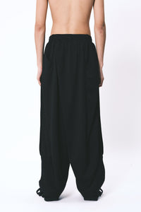 LAMAR CARROT WIDE TROUSERS EUPHORIC BLACK