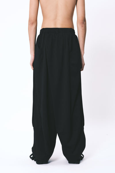 LAMAR CARROT WIDE TROUSERS EUPHORIC BLACK