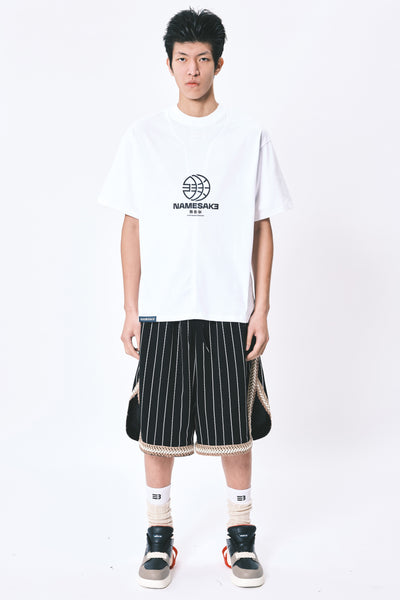 SAVA OVERSIZED TEAM TEE GLOBE ANGEL WHITE