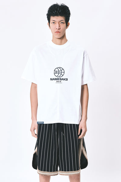 SAVA OVERSIZED TEAM TEE GLOBE ANGEL WHITE