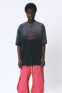 WASHED SAVA OVERSIZED TEAM TEE GLOBE REDEEM BLUE