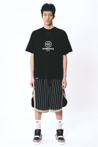 SAVA OVERSIZED TEAM TEE GLOBE EUPHORIC BLACK