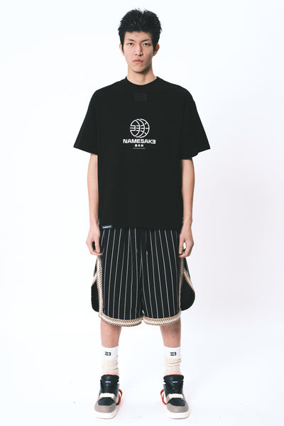 SAVA OVERSIZED TEAM TEE GLOBE EUPHORIC BLACK
