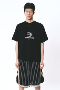 SAVA OVERSIZED TEAM TEE GLOBE EUPHORIC BLACK