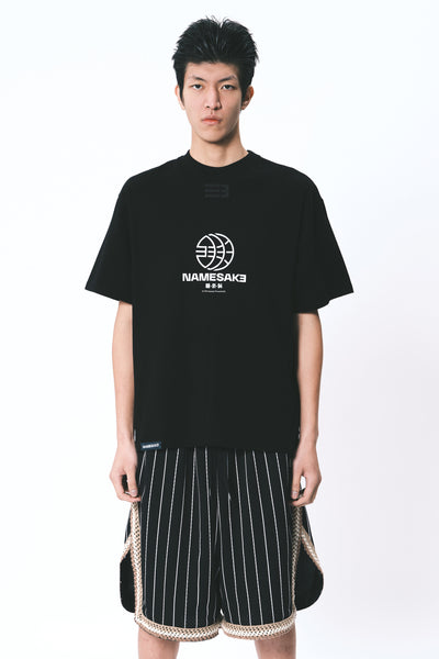 SAVA OVERSIZED TEAM TEE GLOBE EUPHORIC BLACK