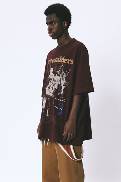 MAYO OVERSIZED FLETCHER TEE CARDINAL RED