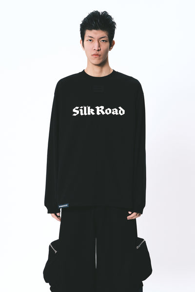 SAVA OVERSIZED TEAM LS TEE FLAG EUPHORIC BLACK