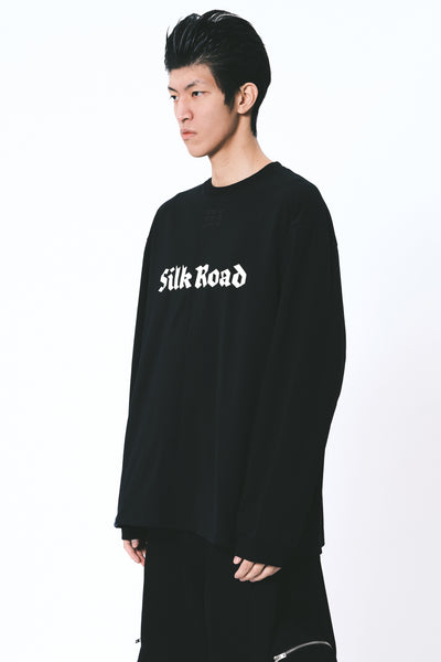 SAVA OVERSIZED TEAM LS TEE FLAG EUPHORIC BLACK