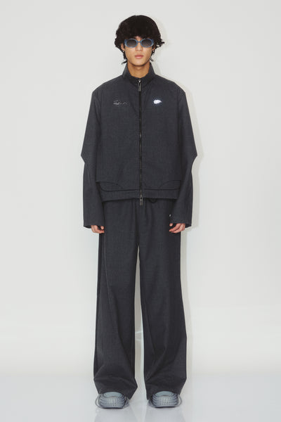 GARNETT TRACK JACKET CHARCOAL GREY