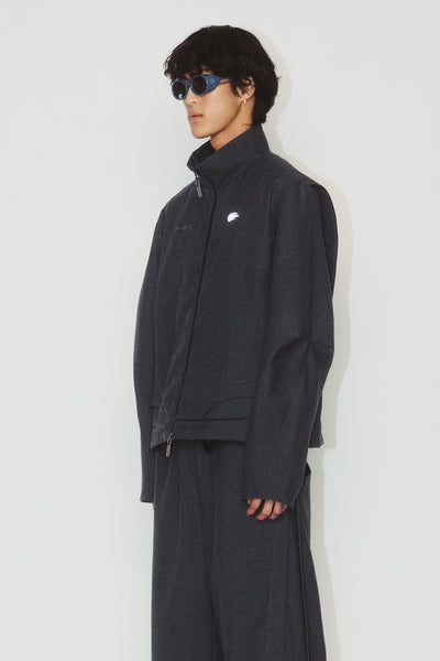 GARNETT TRACK JACKET CHARCOAL GREY