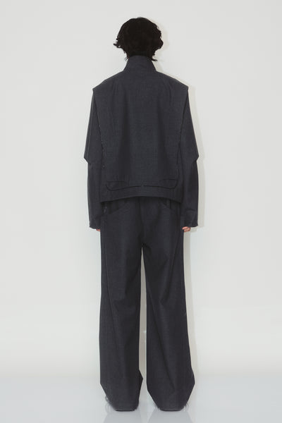 GARNETT TRACK JACKET CHARCOAL GREY
