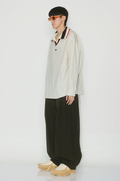 KEVIN PLEATED TROUSERS DARK OLIVE