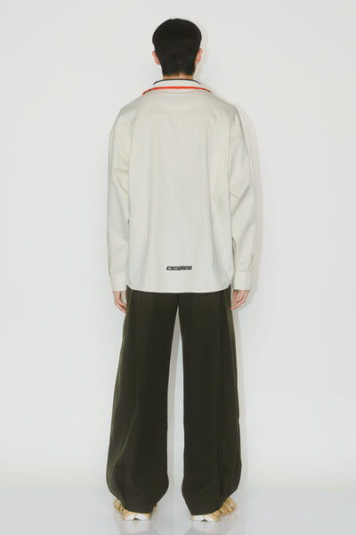 KEVIN PLEATED TROUSERS DARK OLIVE