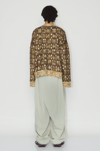 LAMAR CARROT WIDE TROUSERS PURPLE HAZE