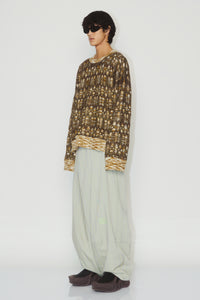 LAMAR CARROT WIDE TROUSERS PURPLE HAZE