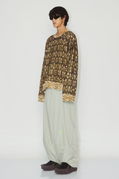 LAMAR CARROT WIDE TROUSERS PURPLE HAZE