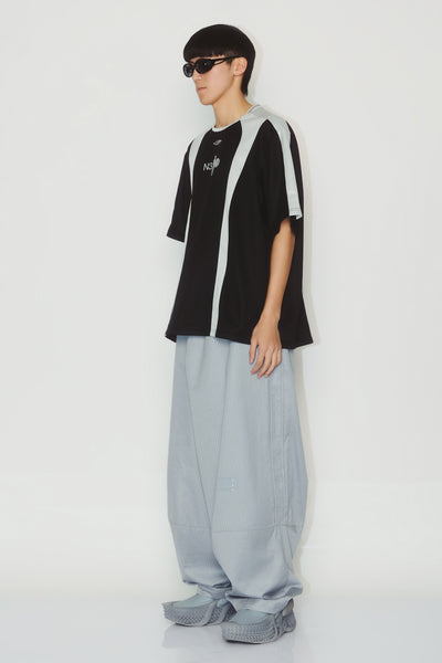 LAMAR CARROT WIDE TROUSERS TRADEWIND BLUE